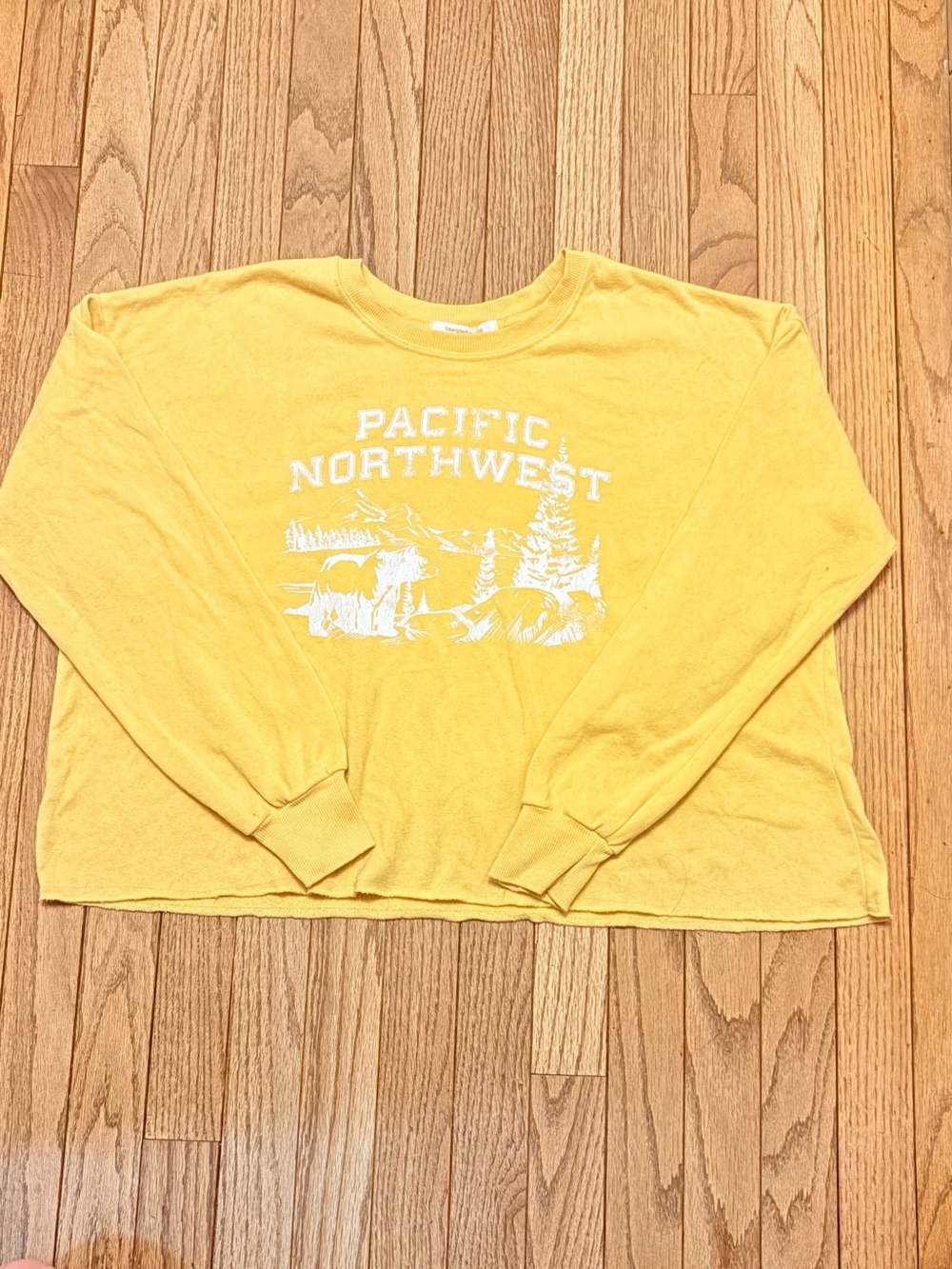 Grayson Threads Yellow Long-Sleeve Pacific Northwest Graphic Tee